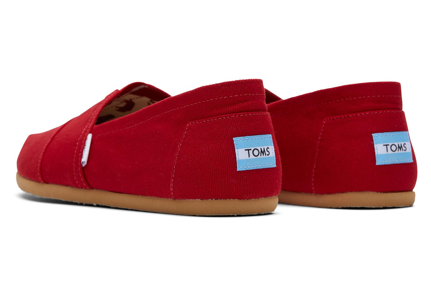 Toms Espadryle Męskie Czerwone - Alpargata Płócienne - 01BRHSYCE